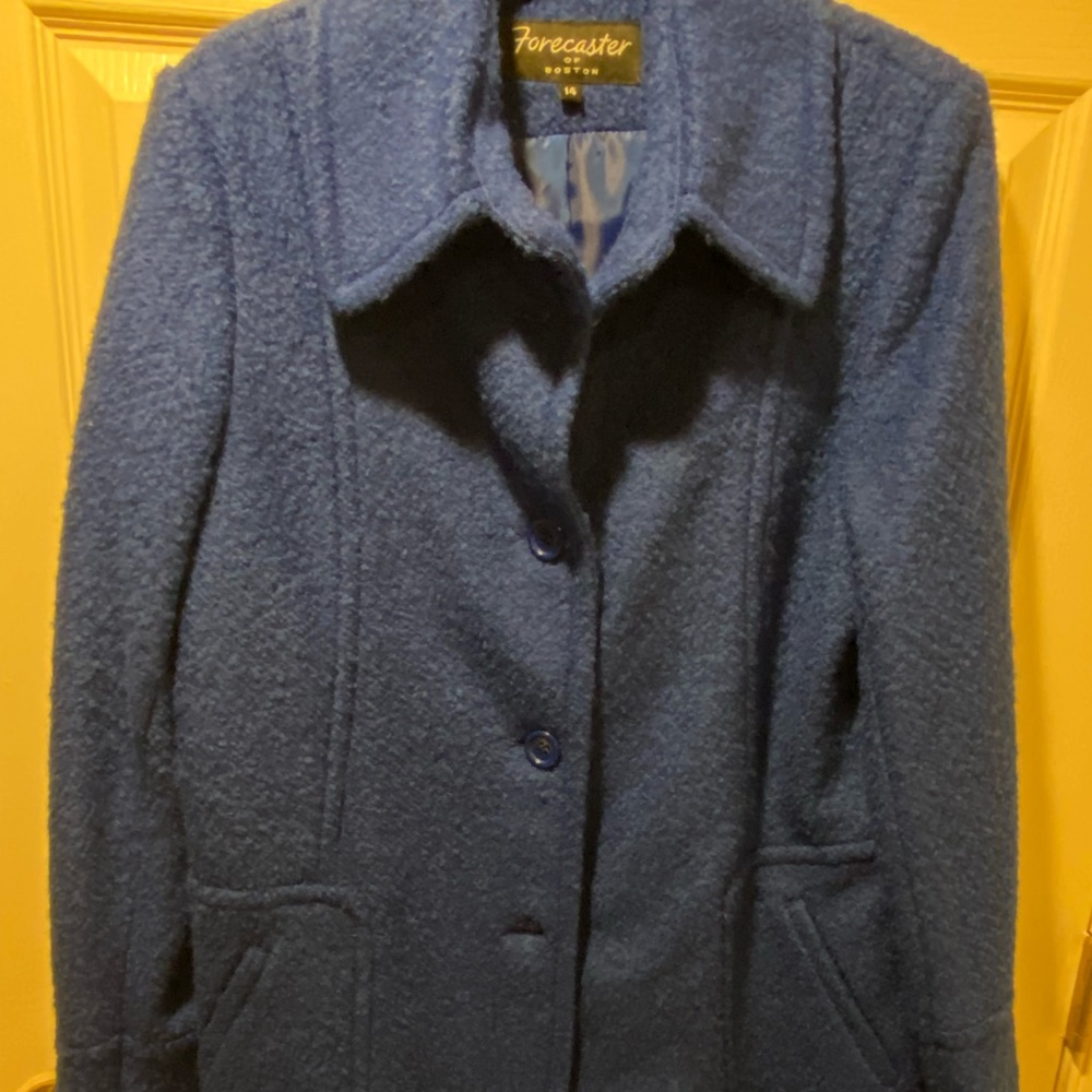 Forecaster of Boston Royal blue teddy coat. NWT